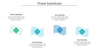 Threat substitutes ppt powerpoint presentation outline brochure cpb