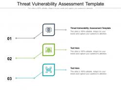 Threat vulnerability assessment template ppt powerpoint presentation layout ideas cpb