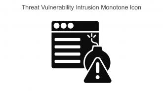Threat Vulnerability Intrusion Monotone Icon In Powerpoint Pptx Png And Editable Eps Format