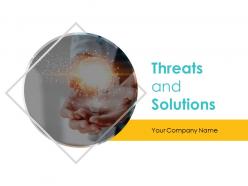 Threats and solutions powerpoint presentation slides