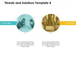 Threats and solutions template communication ppt powerpoint presentation
