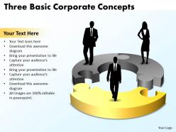 Three  basic corporat  concepts of world business powerpoint templates ppt presentation slides 812