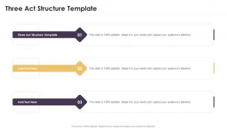 Three Act Structure Template In Powerpoint And Google Slides Cpb