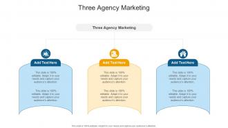 Three Agency Marketing In Powerpoint And Google Slides Cpb