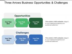 Three arrows business opportunities and challenges
