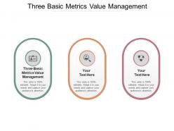 Three basic metrics value management ppt powerpoint presentation inspiration gallery cpb