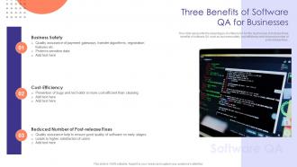 Three Benefits Of Software QA For Businesses