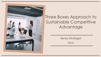 Three Boxes Approach To Sustainable Competitive Adantage PPT Slides AT