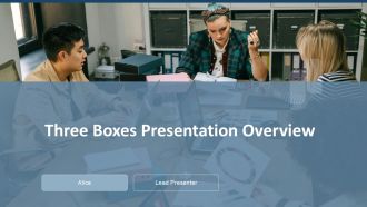 Three Boxes Presentation Overview PPT Structure ACP