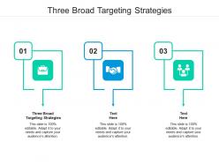 Three broad targeting strategies ppt powerpoint presentation infographic template layout ideas cpb