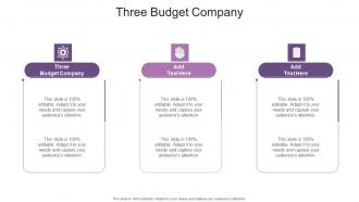 Three Budget Company In Powerpoint And Google Slides Cpb