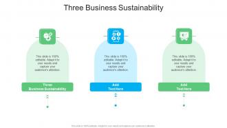 Three Business Sustainability In Powerpoint And Google Slides Cpb