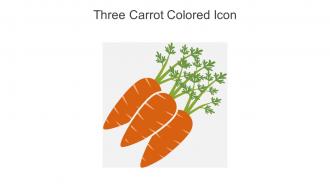 Three Carrot Colored Icon In Powerpoint Pptx Png And Editable Eps Format
