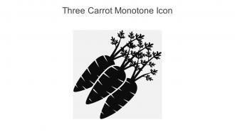 Three Carrot Monotone Icon In Powerpoint Pptx Png And Editable Eps Format