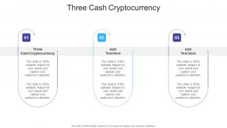 Three Cash Cryptocurrency In Powerpoint And Google Slides Cpb