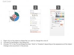 Three circle for taregt analysis diagram powerpoint slides
