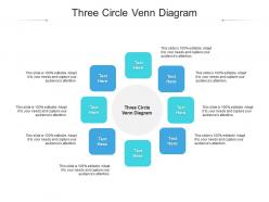 Three circle venn diagram ppt powerpoint presentation icon templates cpb