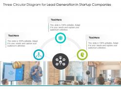 Three circular diagram for lead generation in startup companies infographic template