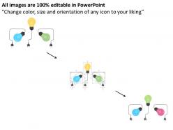 60060797 style variety 3 idea-bulb 3 piece powerpoint presentation diagram infographic slide