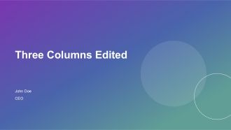 Three Columns Edited PPT Sample ACP