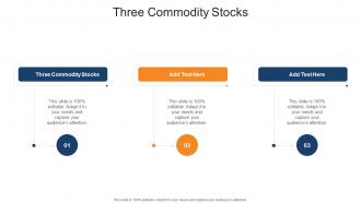 Three Commodity Stocks In Powerpoint And Google Slides Cpb