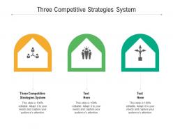Three competitive strategies system ppt powerpoint presentation file templates cpb