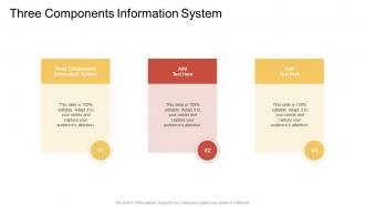 Three Components Information System In Powerpoint And Google Slides Cpb