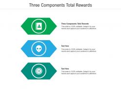 Three components total rewards ppt powerpoint presentation infographics infographics cpb