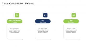 Three Consolidation Finance In Powerpoint And Google Slides Cpb