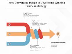 Three converging design of developing winning business strategy