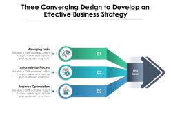 Three converging design to develop an effective business strategy