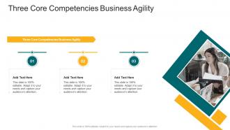Three Core Competencies Business Agility In Powerpoint And Google Slides Cpb