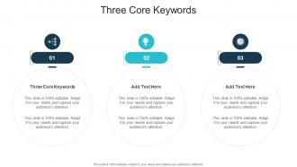 Three Core Keywords In Powerpoint And Google Slides Cpb