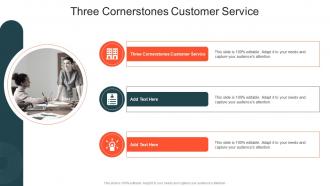 Three Cornerstones Customer Service In Powerpoint And Google Slides Cpb