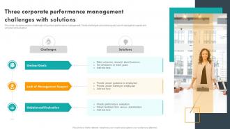 Three Corporate Performance Management Challenges With Solutions