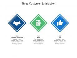 Three customer satisfaction ppt powerpoint presentation ideas cpb