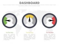 Three Dashboard Charts For Data Segmentation Powerpoint Slides