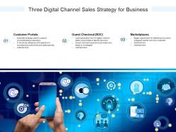 Three digital channel sales strategy for business