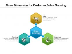 Three dimension for customer sales planning