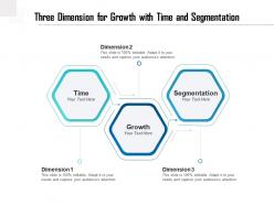 Three dimension for growth with time and segmentation