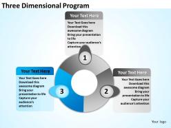 Three dimensional program 32