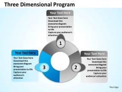 Three dimensional program 9