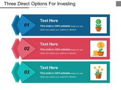 Three direct options for investing ppt design