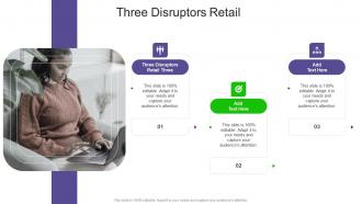 Three Disruptors Retail In Powerpoint And Google Slides Cpb