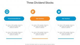 Three Dividend Stocks In Powerpoint And Google Slides Cpb