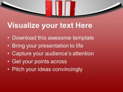 Three doors to choose future success powerpoint templates ppt themes and graphics 0213
