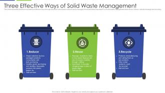 Three Effective Ways Of Solid Waste Management