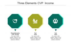 Three elements cvp income ppt powerpoint presentation file vector cpb