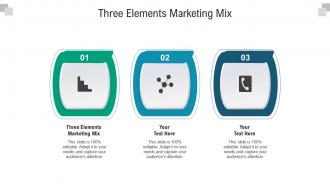 Three elements marketing mix ppt powerpoint presentation inspiration ideas cpb
