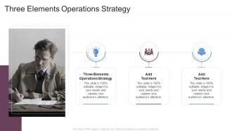 Three Elements Operations Strategy In Powerpoint And Google Slides Cpb